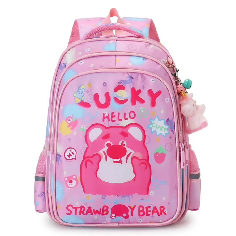 Disney Backpack for Children Grades 1-3 StellaLou LinaBell Cartoon Cute Fashion Durable Comfortable Reflective Stripe Backpack