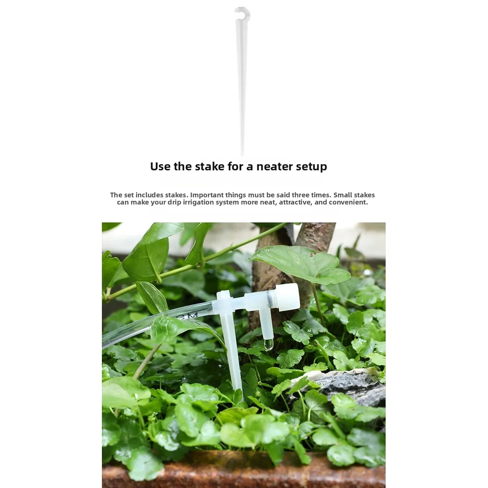 Transparent Plastic Automatic Drip Irrigation Kit Adjustable Water Flow Control For Multiple Pots Garden Lawn Sprinkler System
