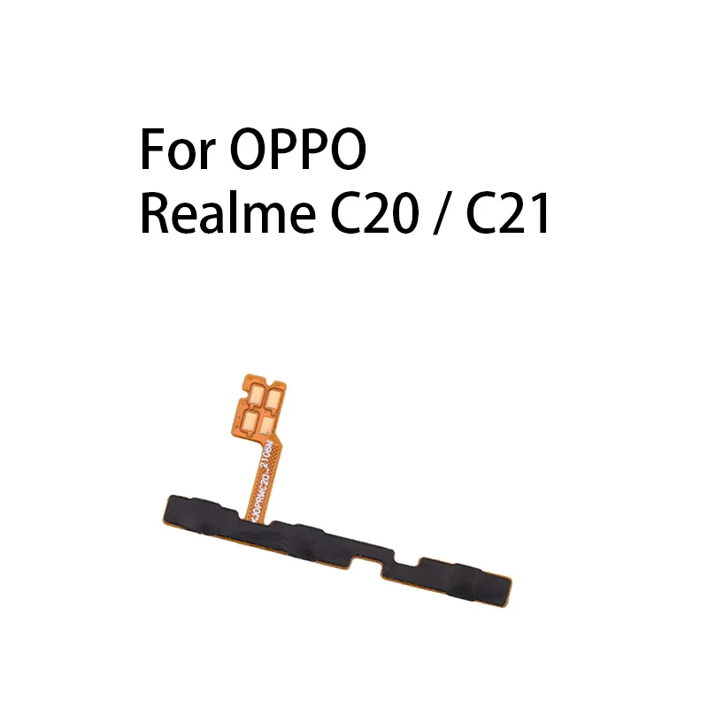 Gefensi Power ON OFF Mute Switch Control Key Volume Button Flex Cable For OPPO Realme C20 / Realme C21