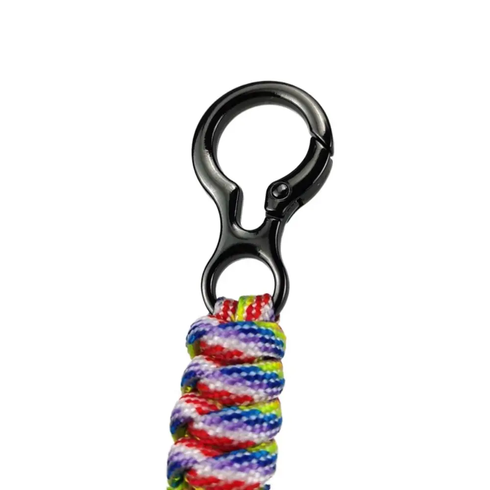 Anti-lost Paracord Keychain Wristlet Strap Bag Pendant Umbrella Rope Keyring Hanging Cord Lanyard Braided Woven Keychain