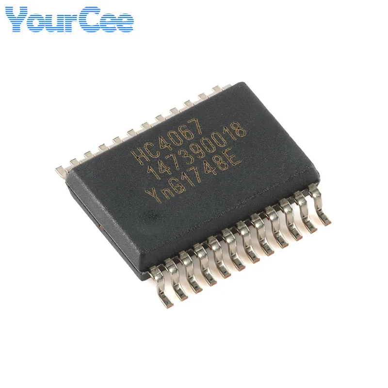 2Pcs 74HC4067 74HC4067PW 74HC4067DB 74HC4067BQ ,118 TSSOP-24 SSOP-24 DHVQFN-24 16-Channel Analog Multiplexer Demultiplexer Chip