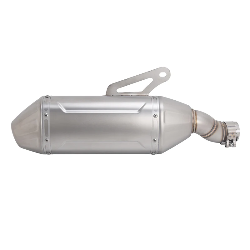 Motorcycle Exhaust Escape System Mid Link Pipe Muffler No DB Killer Slip On For CFMOTO 450MT 450 MT IBEX450 IBEX 450 2024 2025 5