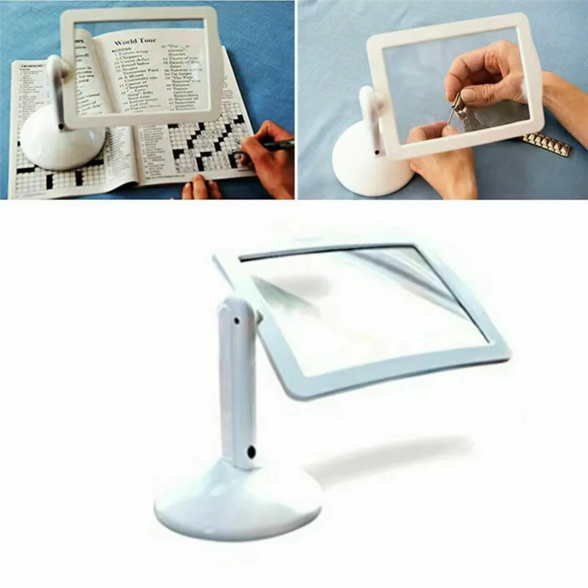 

LED Screen Magnifying Glass, Reading Auxiliary Magnifying Glass, Brighter Viewer, Hot Selling