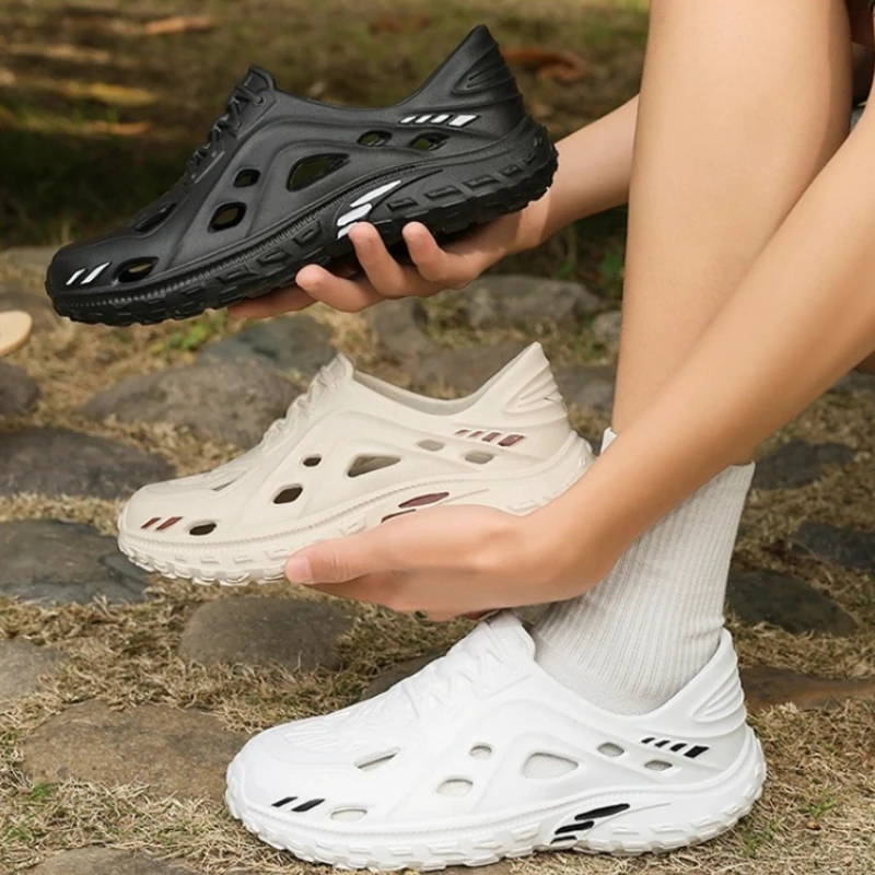 

Дышащие мужские сандалии, легкие аквашузы, удобные шлепанцы из ЭВА для женщин, уличные пляжные сандалии, индивидуальные шлепанцы-слайды