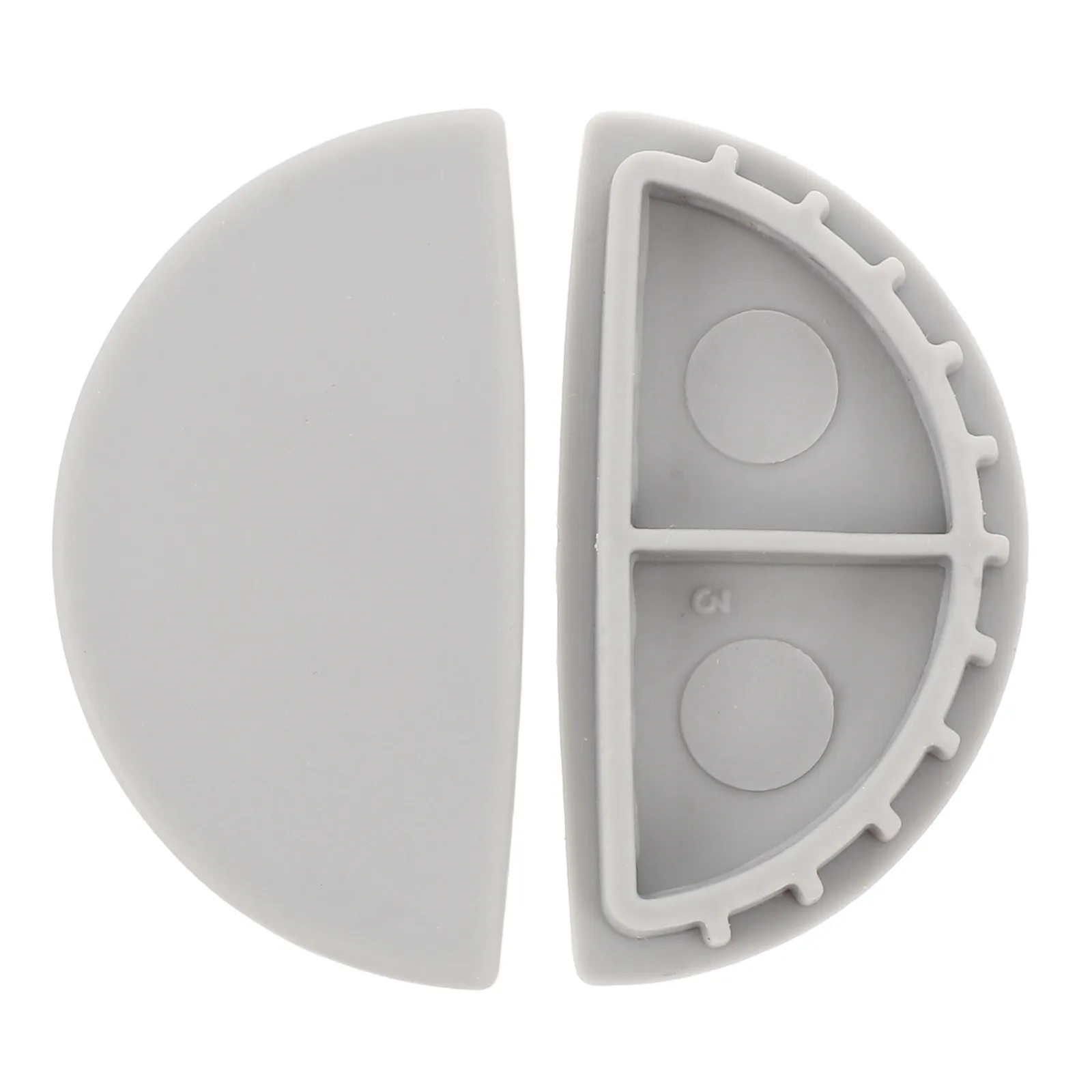 2Pcs Toilet Seat Bumpers Semi Circle Pads Silicone Silent Cushion Shock Absorber Pads for Bathroom Smart Toilet Lid Protectors