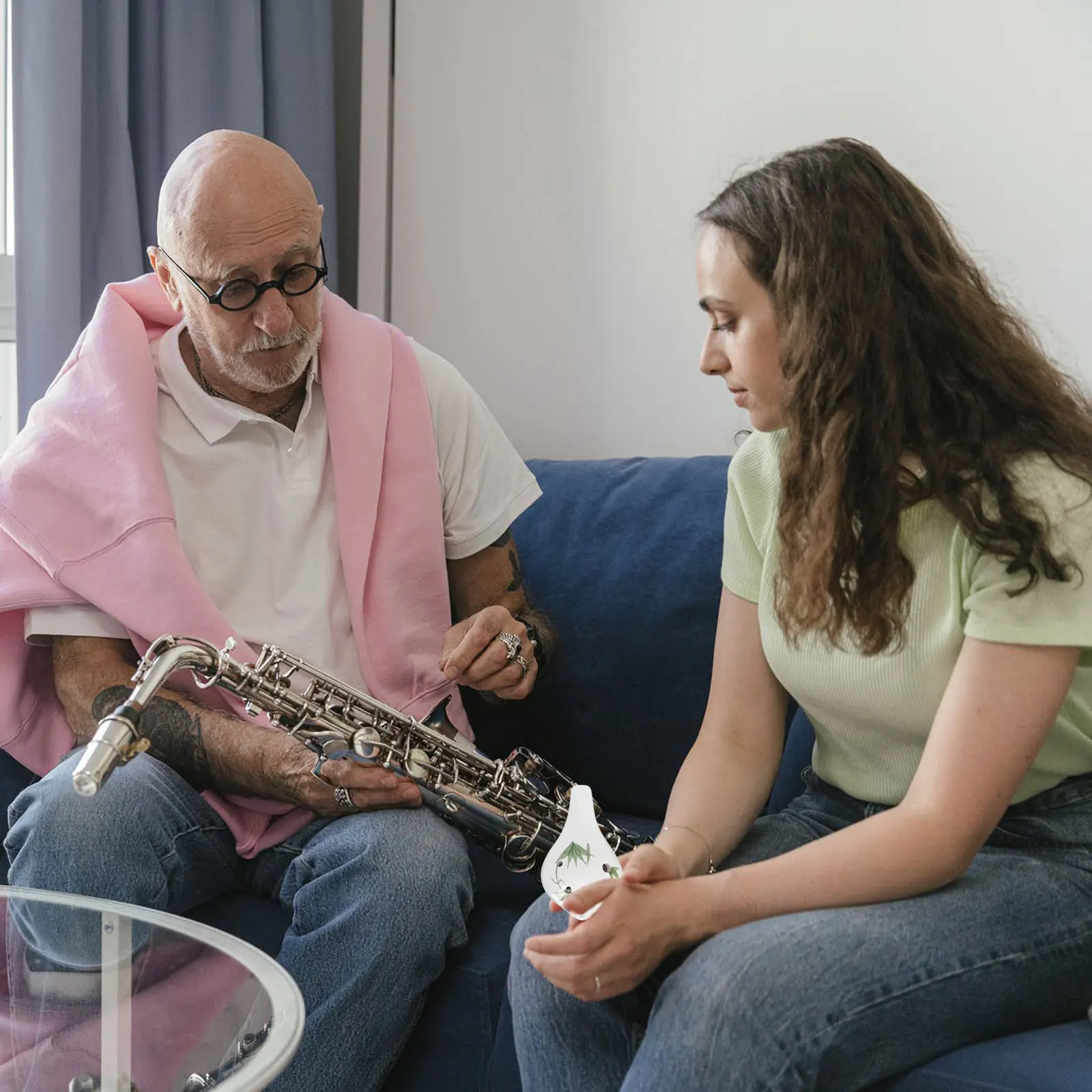 رائعة السيراميك 6 حفرة الأكرينا C ضبطها المحمولة المبتدئين ممارسة أداة الرياح تصميم الرجعية دائم سهلة اللعب #1