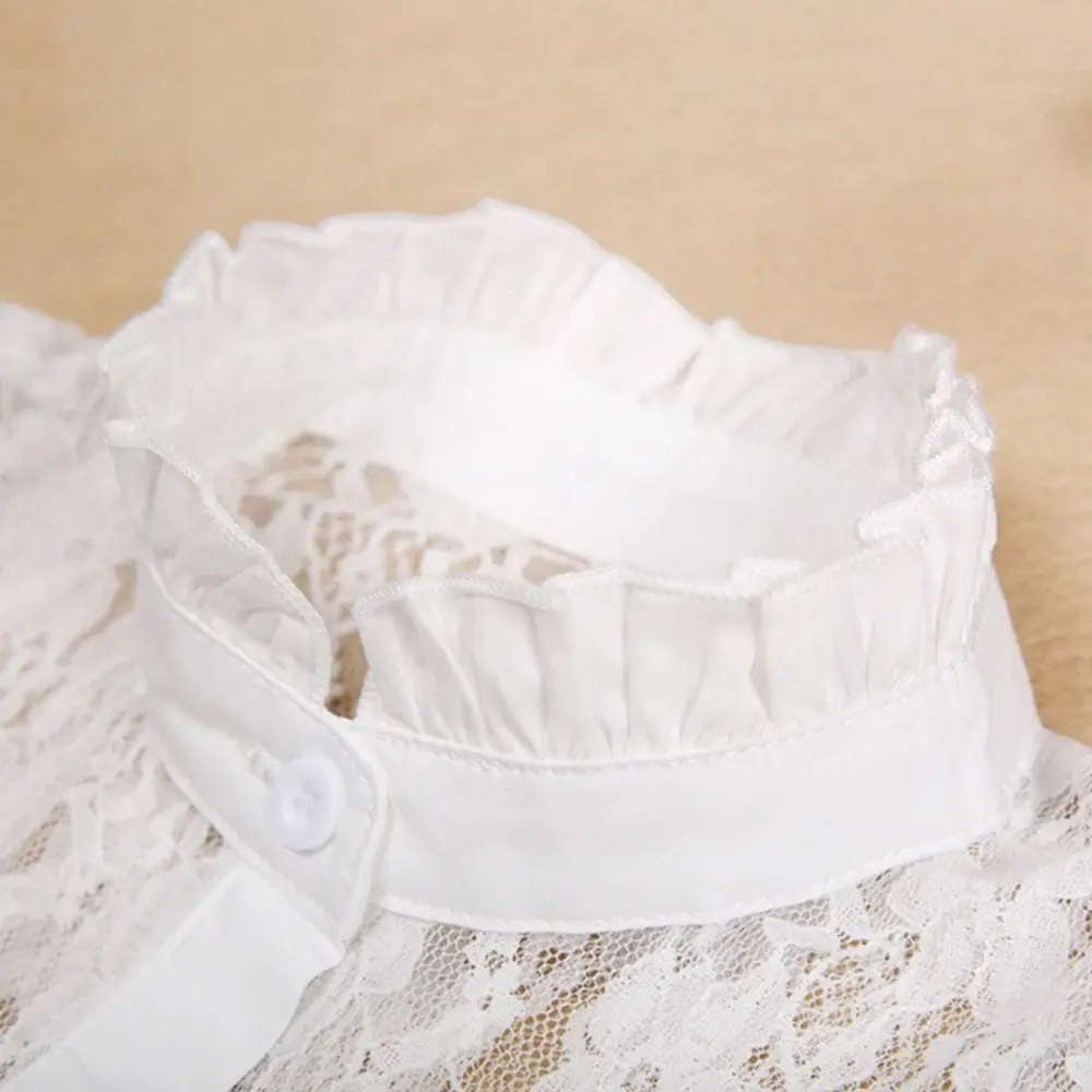 

Clothes Accessory Lace Fake Collar Detachable White Black Neckline Shawl Wrap Women Girls