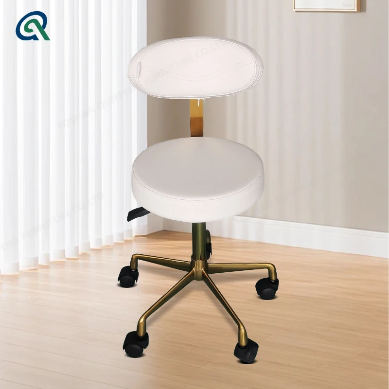 Qunpeng  Custom Salon Furniture Equipment Durable Barber Stool Chair for Hair Salon and Barber Shop