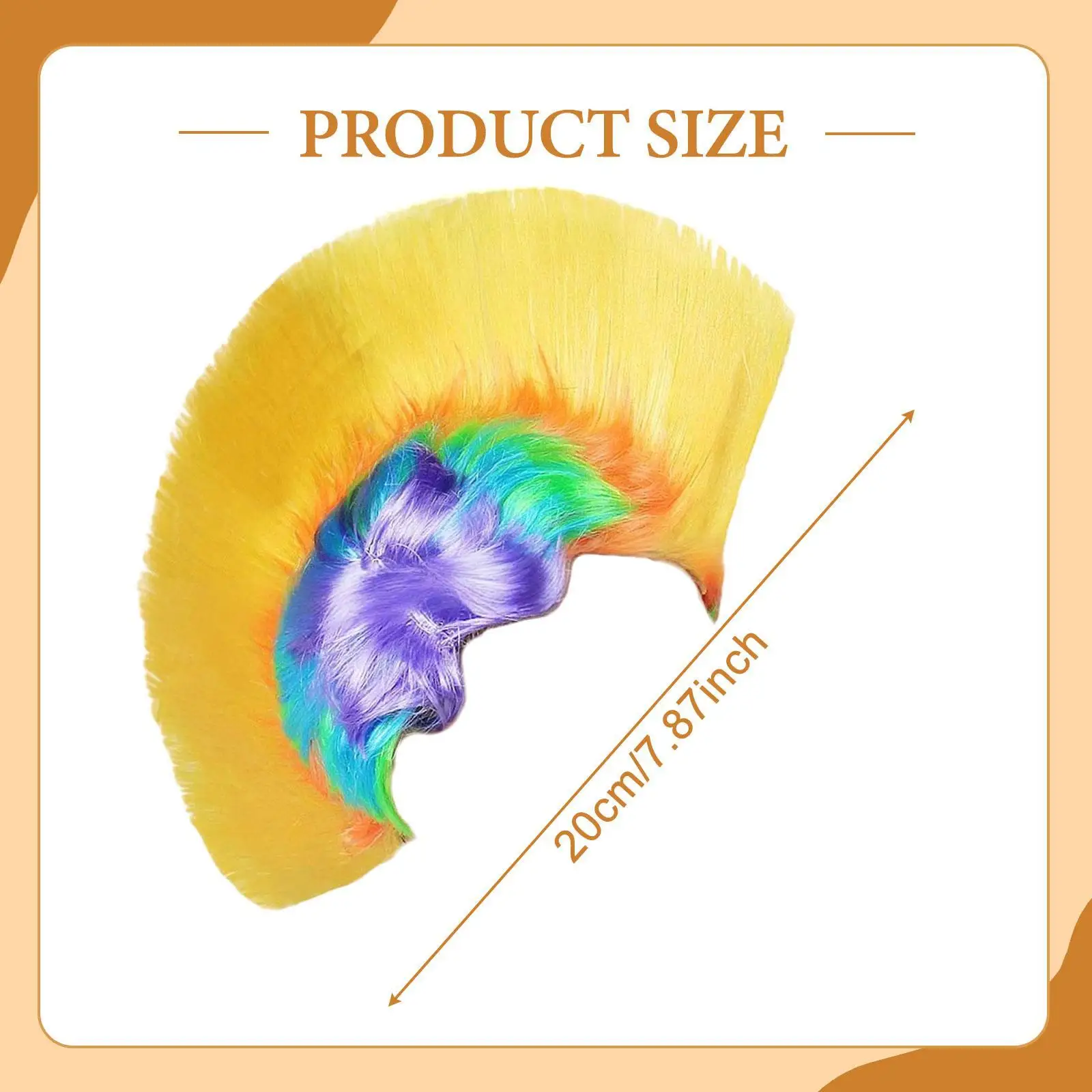 Rainbow Mohawk Party for Birthday Party Dance Stage Performance Festival