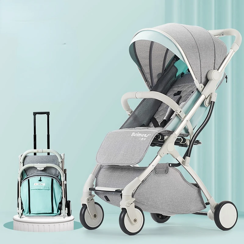 Babyfond 5.8KG Light Stroller Gold Frame Car Portable Carriage Umbrella Children Wagon Newborn Travelling Pram On Plane Gifts