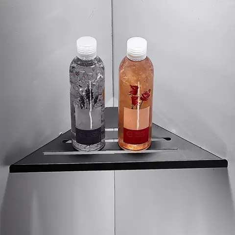 बाथरूम शेल्फ कॉर्नर शावर शेल्फ बिना ड्रिलिंग के 304 स्टेनलेस स्टील कॉर्नर ऑर्गनाइज़र स्टोरेज हैवी-ड्यूटी खोखला शैम्पू रैक 10 best sales कोने की शेल्फ बाथरूम - №3