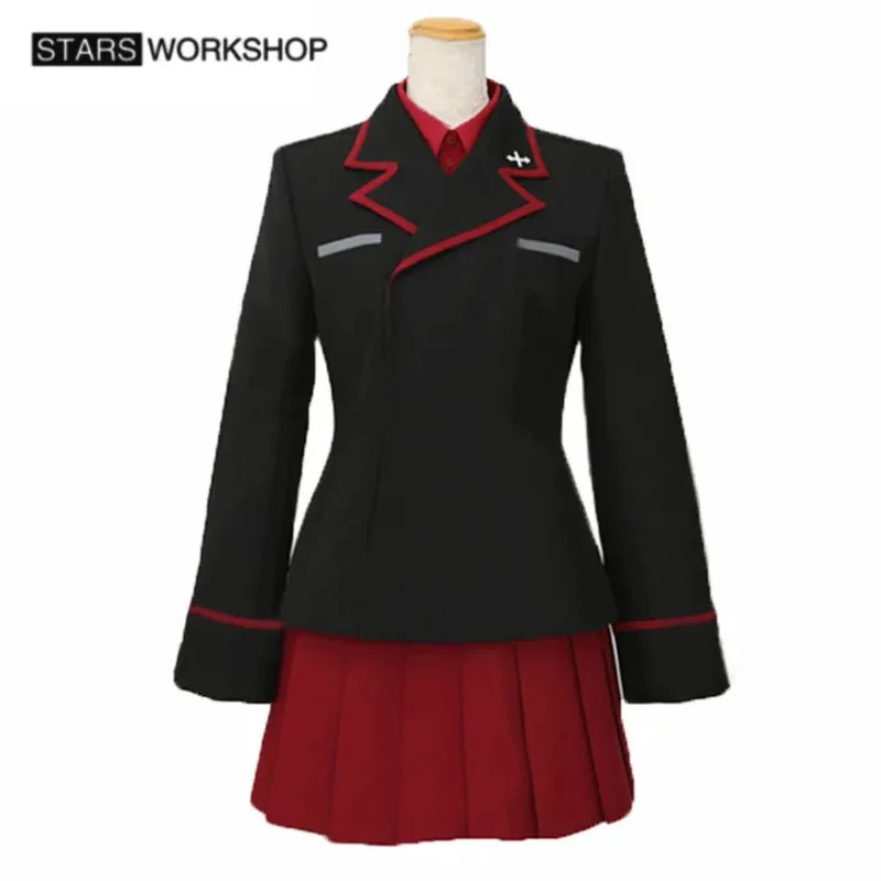 

NewAnime GIRLS und PANZER Nishizumi Maho Cosplay Costume Kuromorimine Uniform Halloween Carnival Party Suit AL54532025