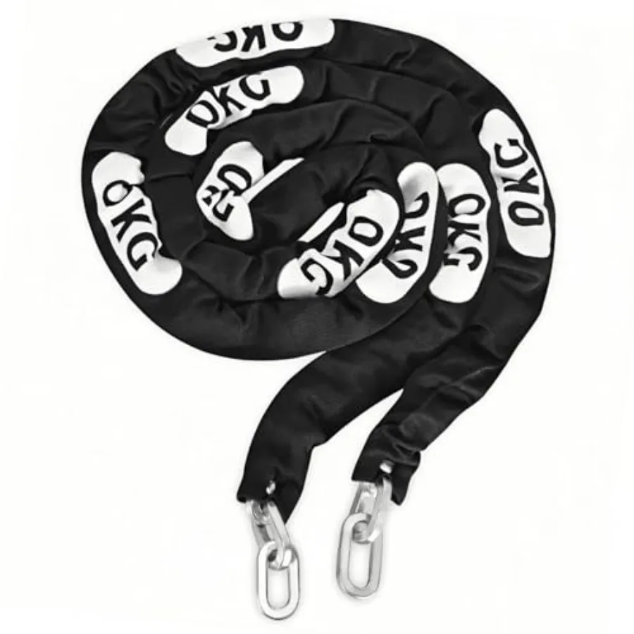 

Прочная защитная цепь OKG, 10 футов x 5/16 дюйма, квадратная, из закаленной стали, для защиты от кражи, для велосипедов, мотоциклов и двухколесного транспорта.