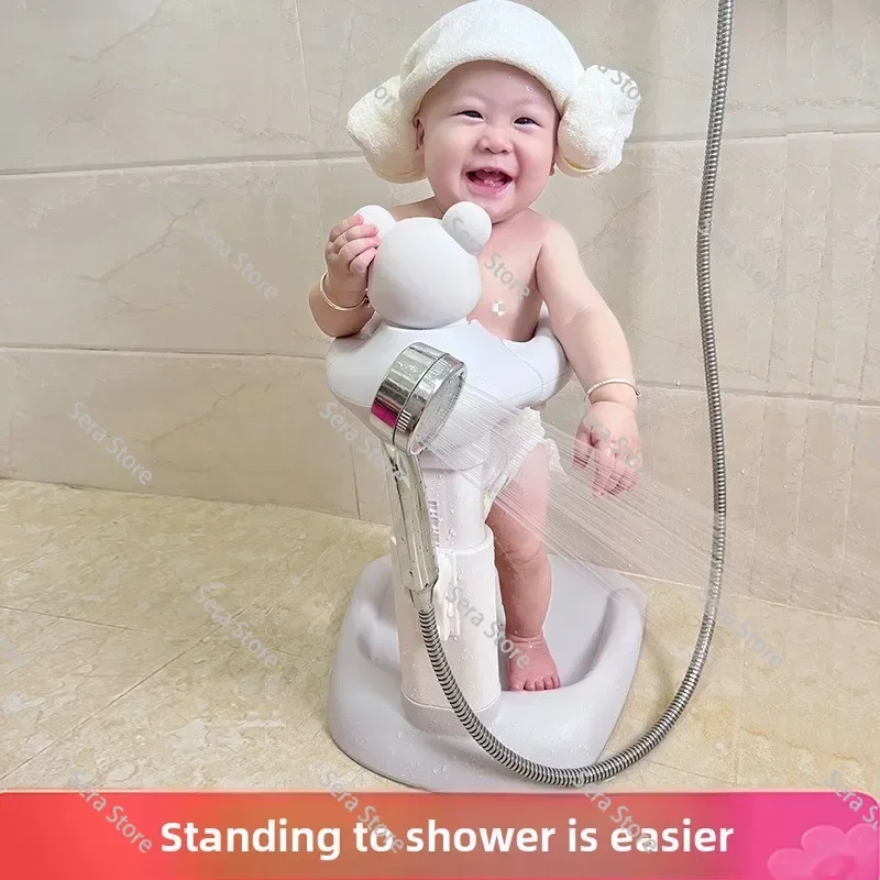 Baby Standing Bath Table Infants and Young  Free of Installation Adjustable Children's Bath Artifact Household Anti-skid Bracket