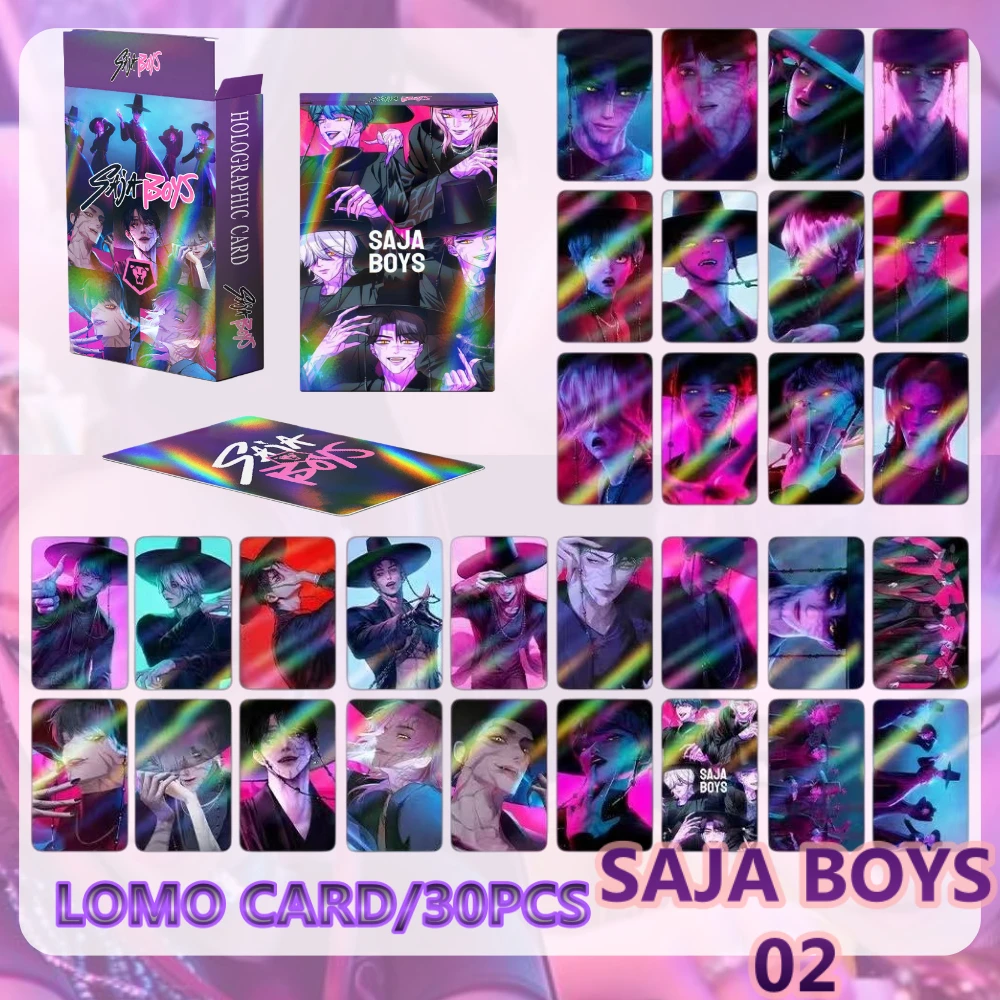 NEW K-POP Demon Hunter Girl Group Holographic Trading Cards Sets 4 styles 30pcs Anime Collectible LOMO Cards K-POP Fans Gifts - Image 4