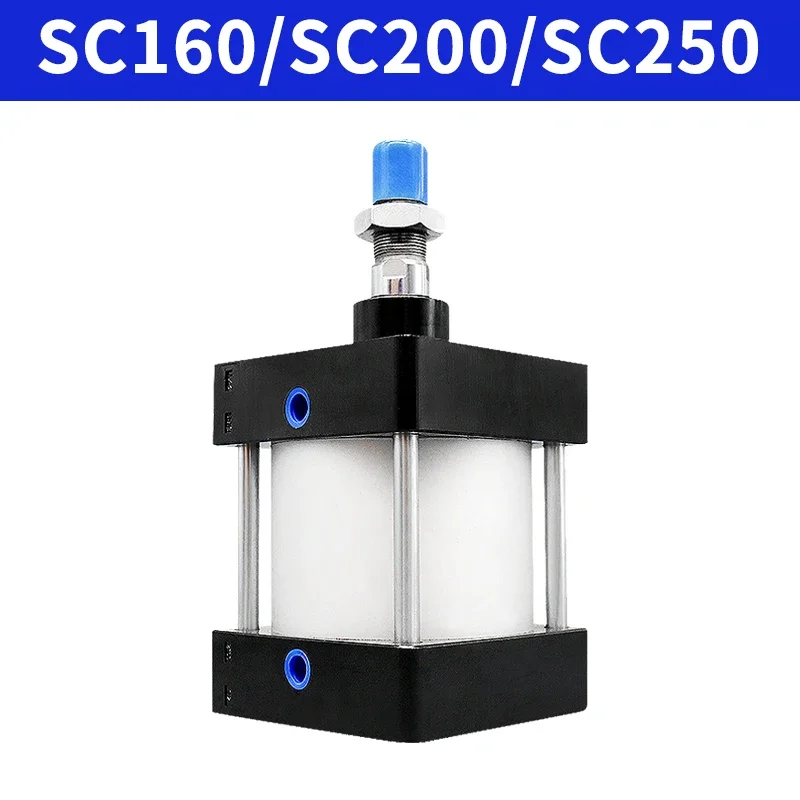 

Стандартный воздушный пневматический цилиндр с диаметром SC160/200 мм, поршень двойного действия, ход поршня 25-1000 мм, большие мостовые цилиндры