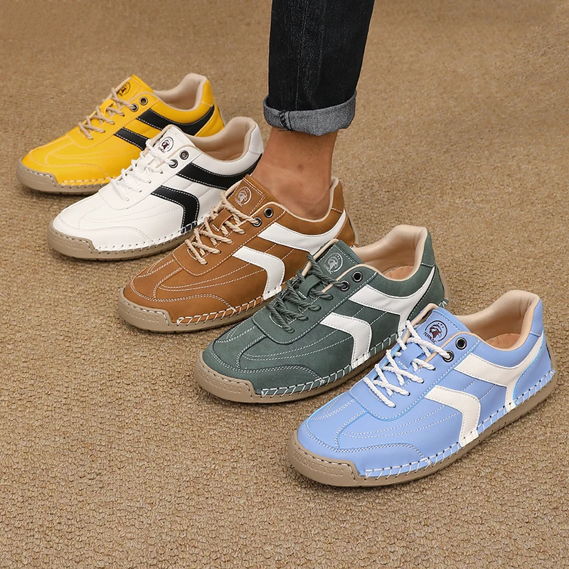 Unisex German Training Shoes Men Casual Sneakers Flat Lace-up Vintage Large Size Fashion Minimalist Daily Walking Running Shoes