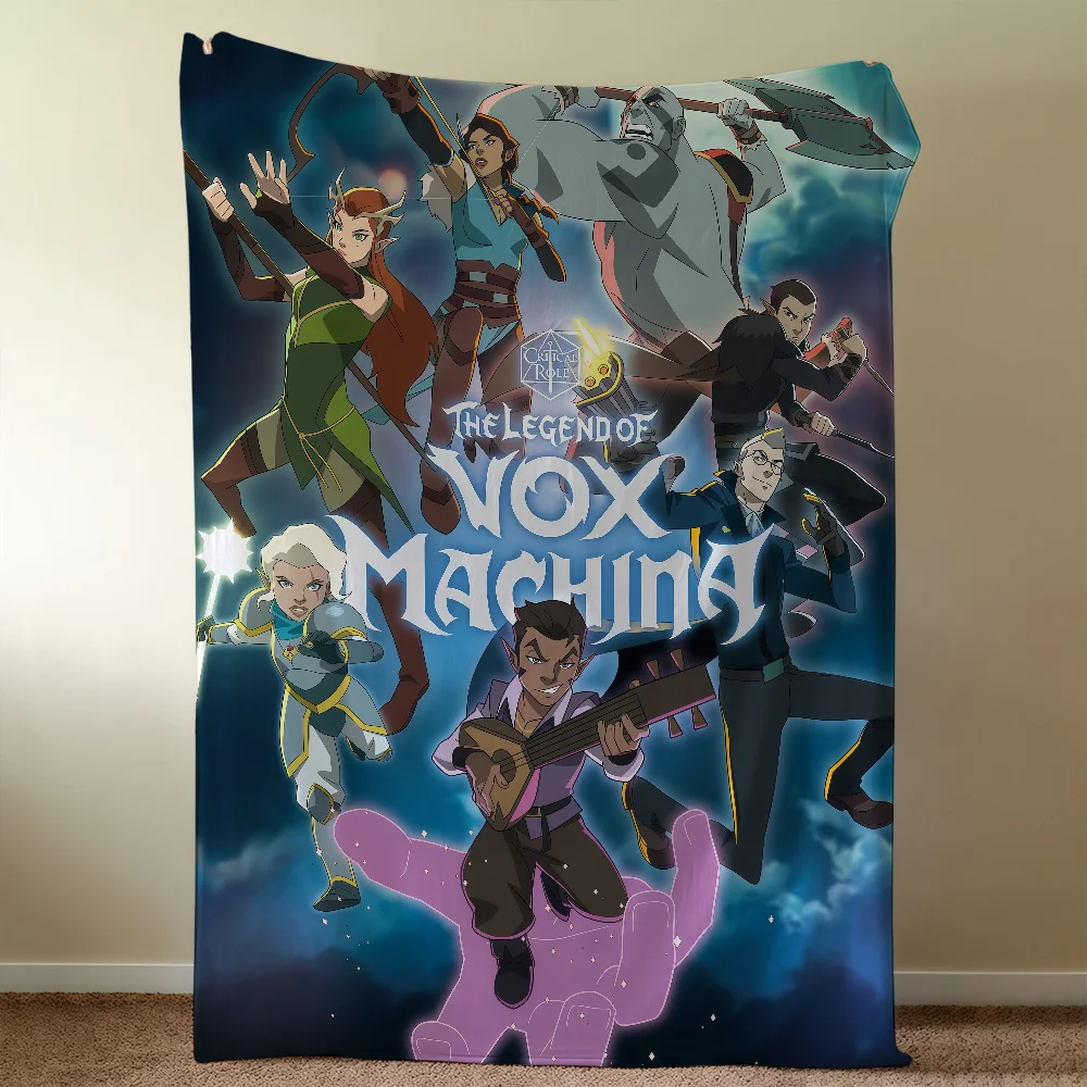 L-LegendS-ES V-Vox M-MachinaS Blanket Throw Super Cosy Plush Living Room Sofa Couch Childish Birthday Gifts