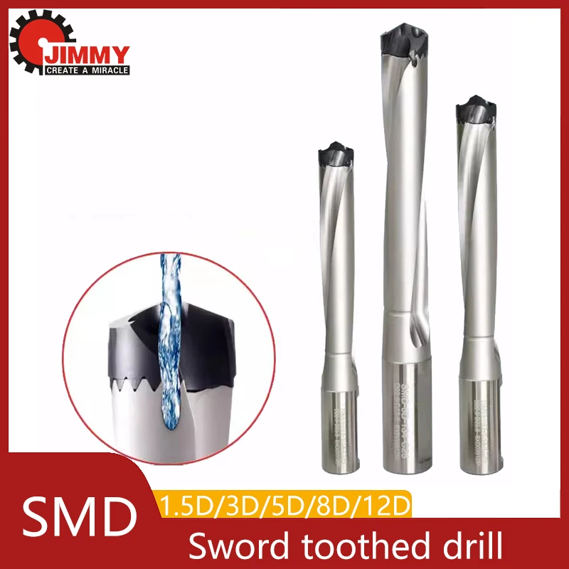 JIMMY High Quality Sword Toothed Drill Bits C16 C20 C25 C32 U Drill Bit SMD 1.5D 3D 5D 8D Metal Serrated Drill Bite