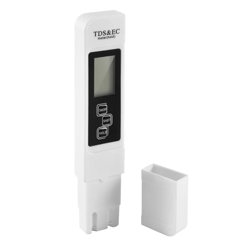 【Venda relâmpago】TDS EC Medidor Digital de Qualidade da Água Tester 0-9999 PPM Faixa de Medição de Medidor de Temperatura de Pureza da Água Tester