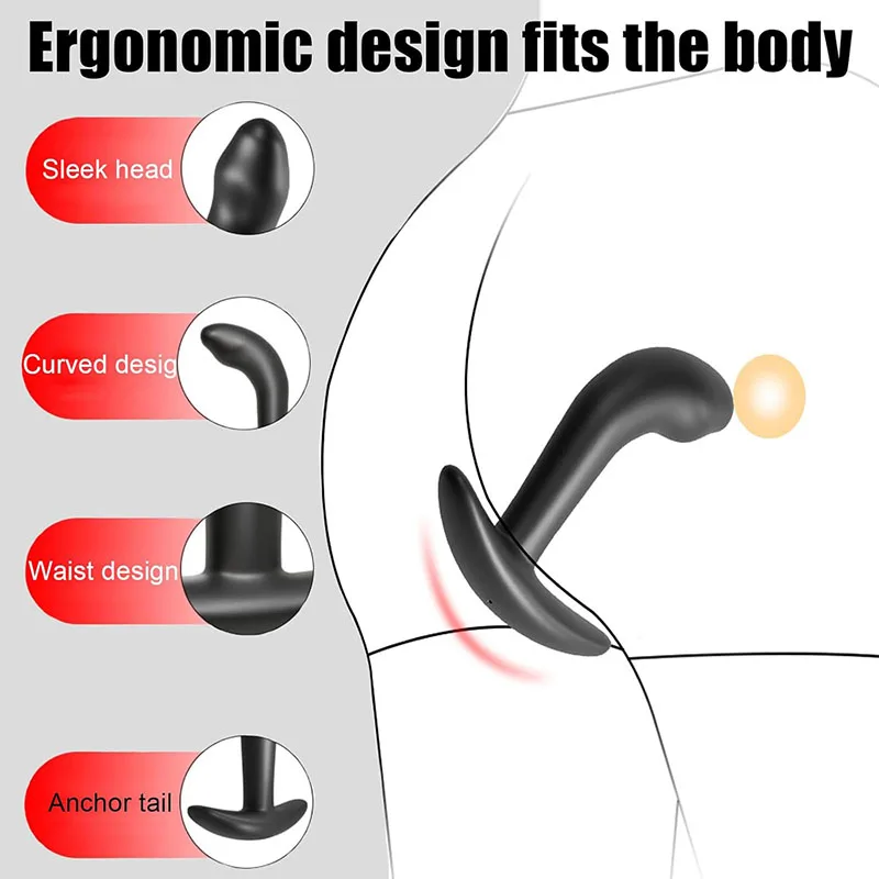 Bdsm Electro Electrostimulator Anal Butt Plugs,Estim E stim Dildo Buttplug,Curved Electric Sex Prostate Massager,Electrosex