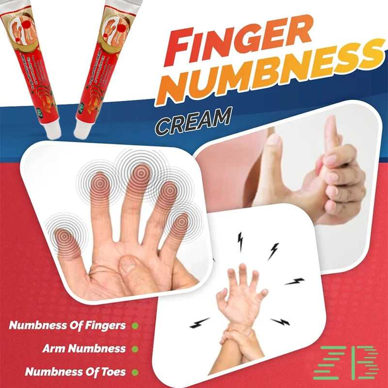 20g ZB Finger Numbness Cream Hand Wrist Analgesic Tendon Sheath Joint Treatment Ointment Muscle Pain Relief Chinese Medicines