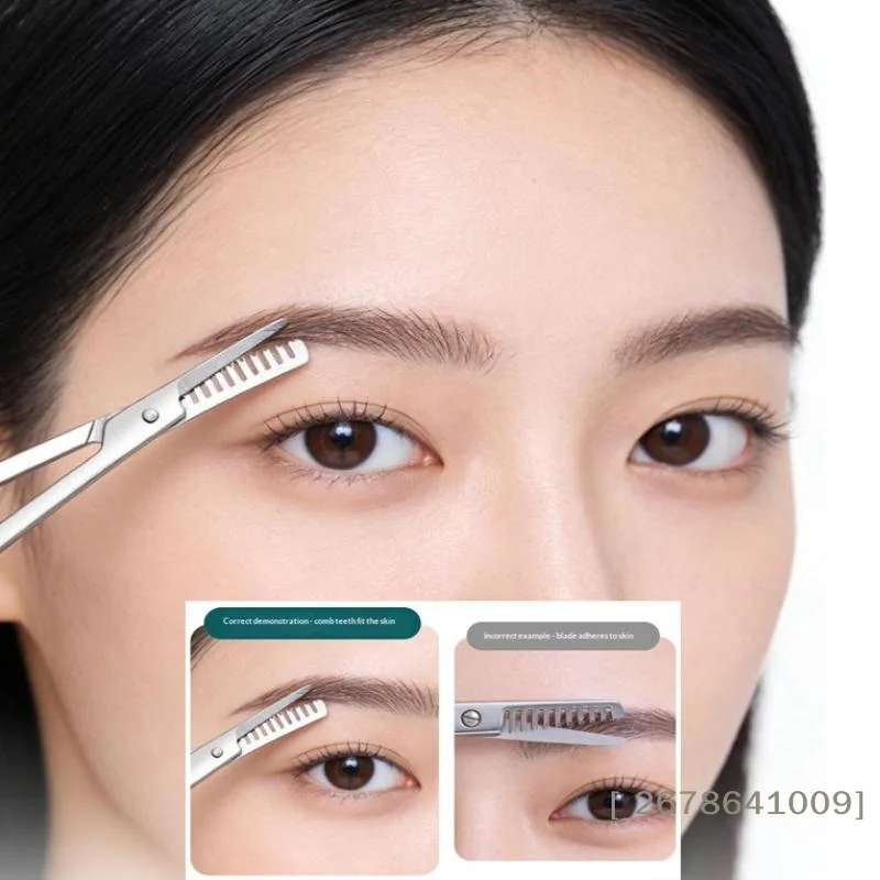 ⚑Stainless Steel Eyebrow Trimmer Scissors Precision Grooming Tool For Men & Women Effortless Knife Hair Removal Shaver Tool
