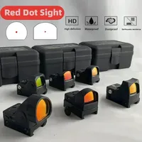 Mini Red Dot Sight 2MOA Scope Fit 20-22mm Rail Airsoft Rifle and Pistols Reflex Sight Hunting Optic Scope Tactical Accessory