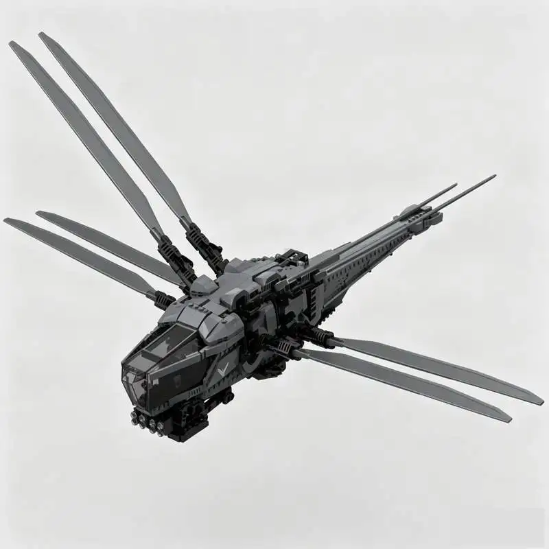 1774 Parts Royal Ornithopter Aircraft Sci-Fi MOC Building Blocks Custom Puzzle DIY Creative Technology Assembly Model Toy Gift