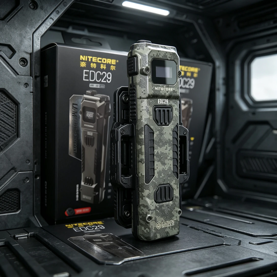 NITECORE EDC29 Ultra Slim EDC Flashlight UHi20 6500LMS Wear Resistant Anti Rechargeable Tactical Torch For Camping Emergency