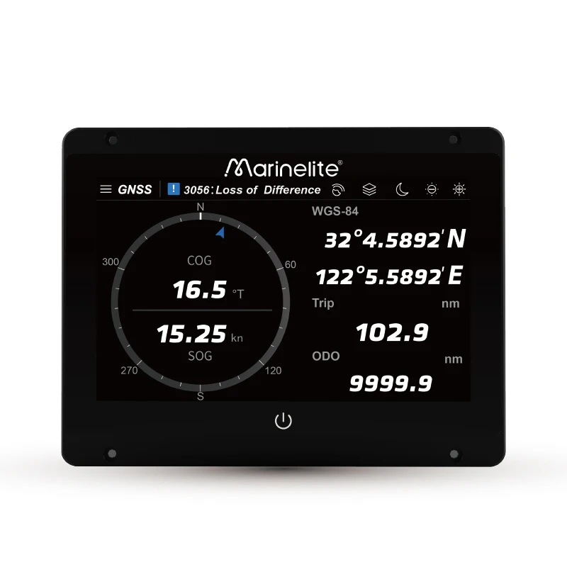 Marine GPS Navigator 7 Inch Navigation Monitor Touchscreen GPS Tracker for Marine Use