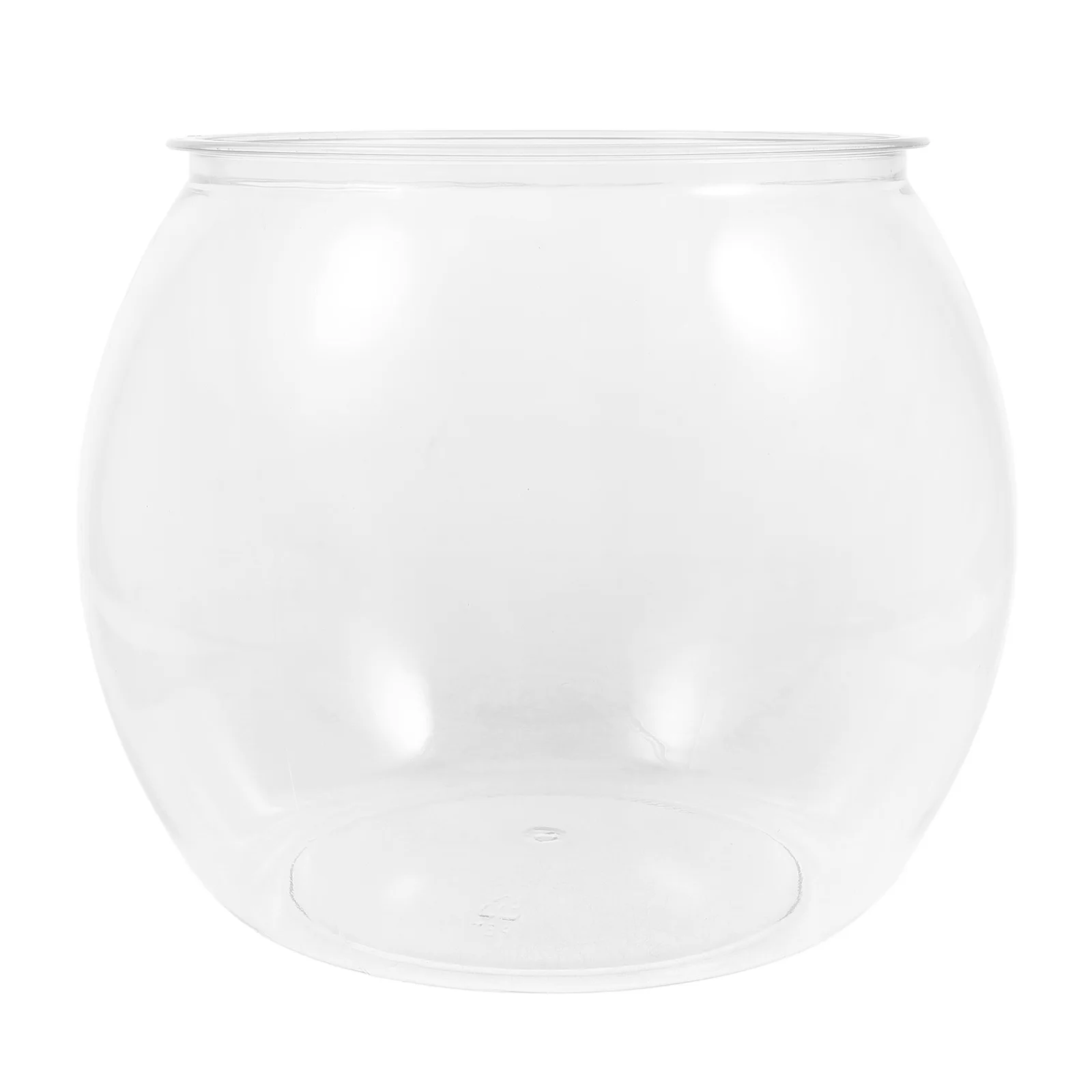 

Small Transparent Fish Tank Plastic Fishbowl Turtle Bowls for Centerpieces Office