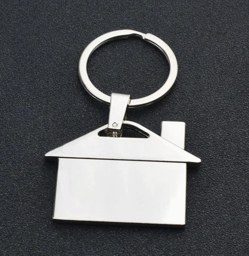 Cute 360-Degree-Rotating House-home Keychain Key Ring Spin House Keychains Gifts Events Hanging Ornament Wholesale
