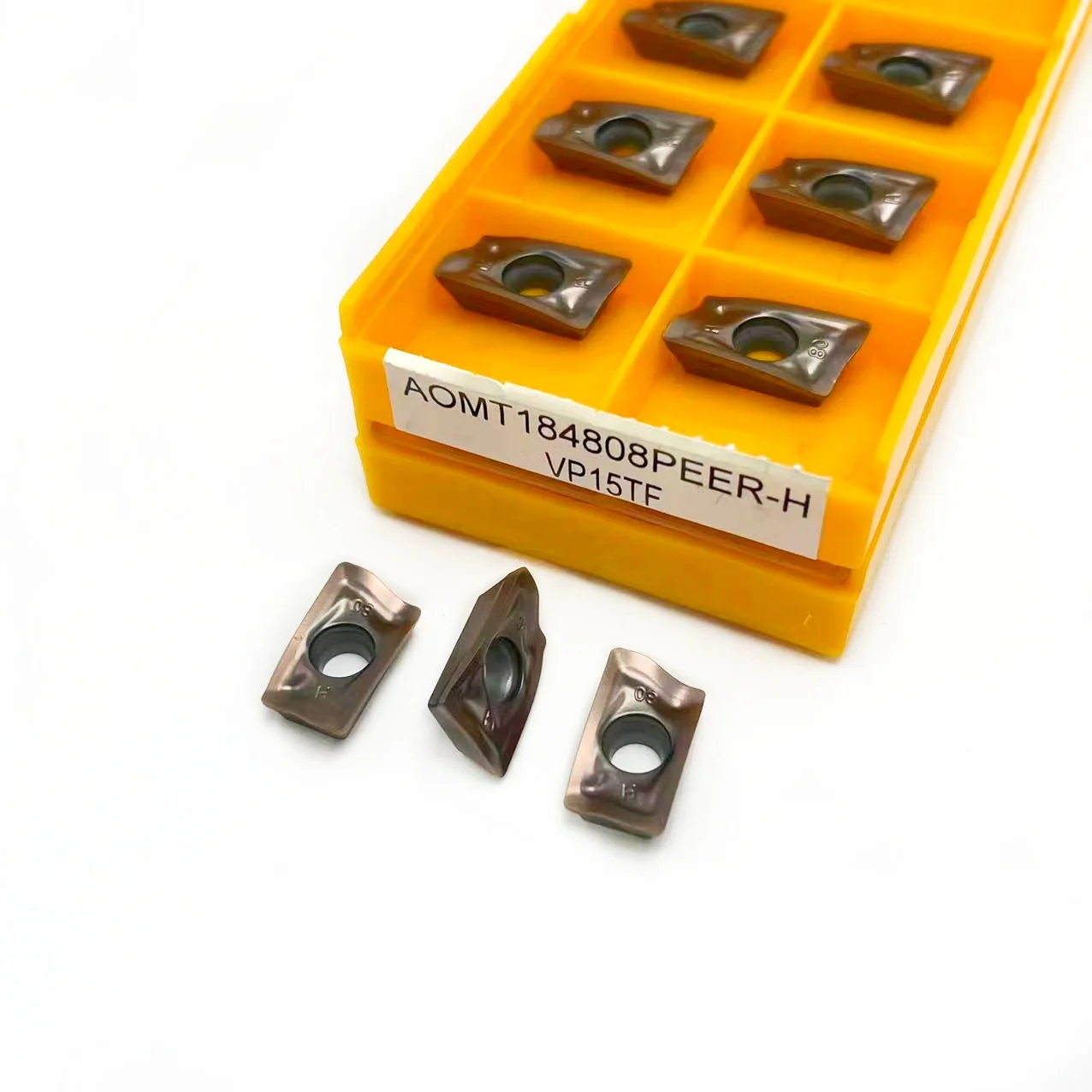 أومت 184808 PEER-H VP15TF 100% إدراجات طحن كربيد أصلية AOMT 184808   أومت 184808   ماكينة CNC لأداة تحول PEER