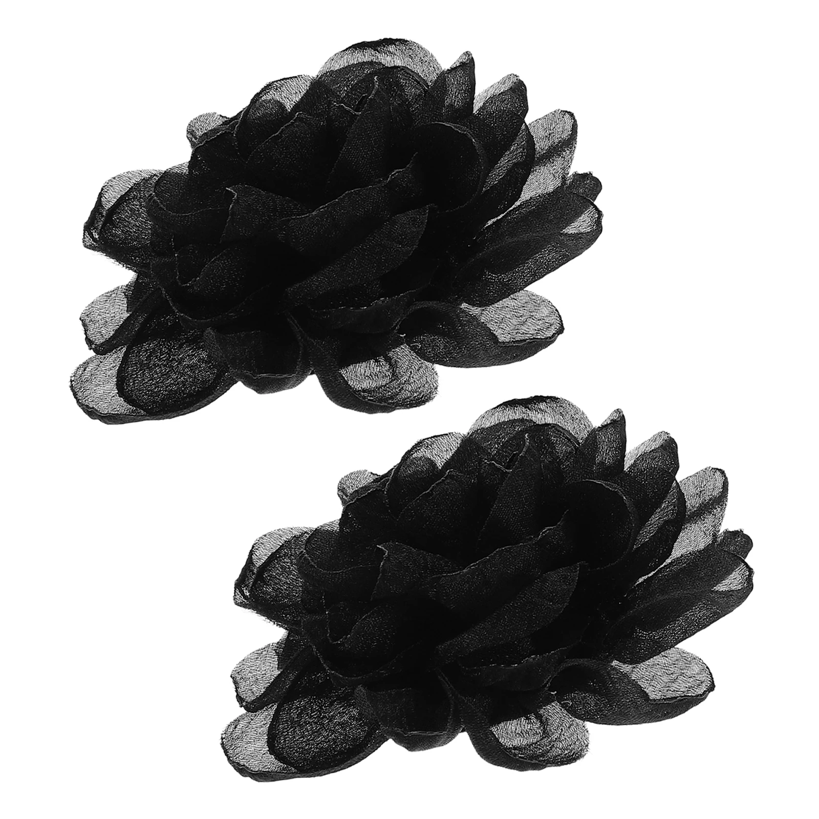 

2Pcs Shoe Flower Accessories Cloth Material Detachable High Heels Wedding Party Decorations Shoe Clips Sneakers Laces