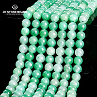 Natural Stone African Green Jade Bead Round Loose Spacer Bead 6 8mm for Jewelry Making Diy Necklace Bracelet Accessory 15\