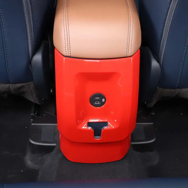 For Ford Maverick 2022 ABS Car Rear Air Vent Frame Cover Kick-proof Anti-kick Panel Cover Trim Sticker Car Accessories