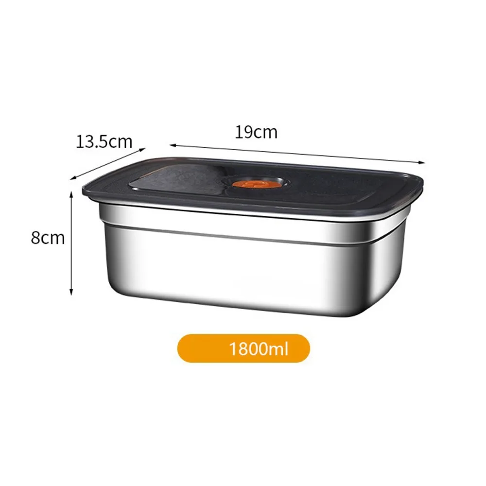 Hochwertige Camping-Lunchbox aus Edelstahl, versiegelter Kühlschrank mit Gefrierfach, Aufbewahrungsbox, auslaufsichere Mikrowelle, geeignete Bento-Box