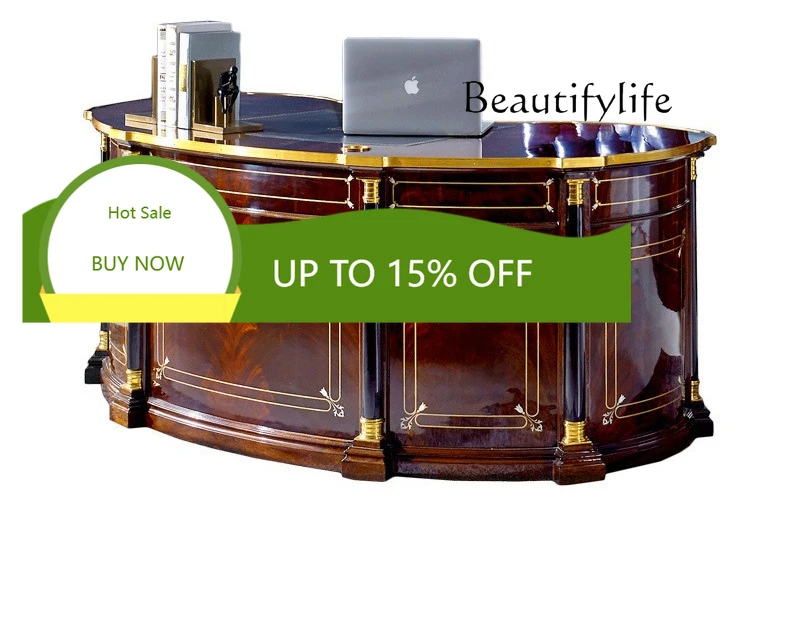 

European-style Writing Desk, Home Villa, New Chinese Classical Designer Model, High-end Fashion X