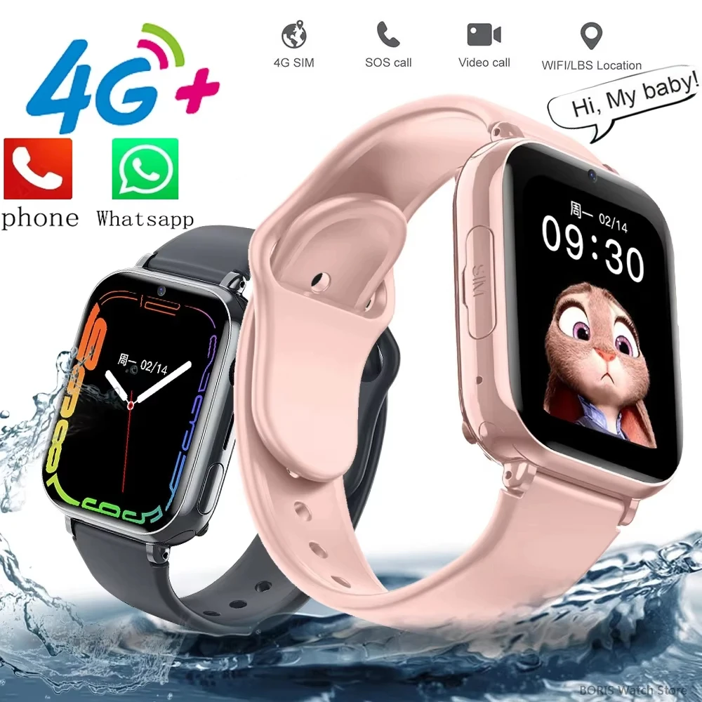 

Новинка 2024 года, детские умные часы 4G, GPS, SOS, SIM-карта, трекер местоположения, детские часы, умные часы с камерой, водонепроницаемые часы для мальчиков и девочек