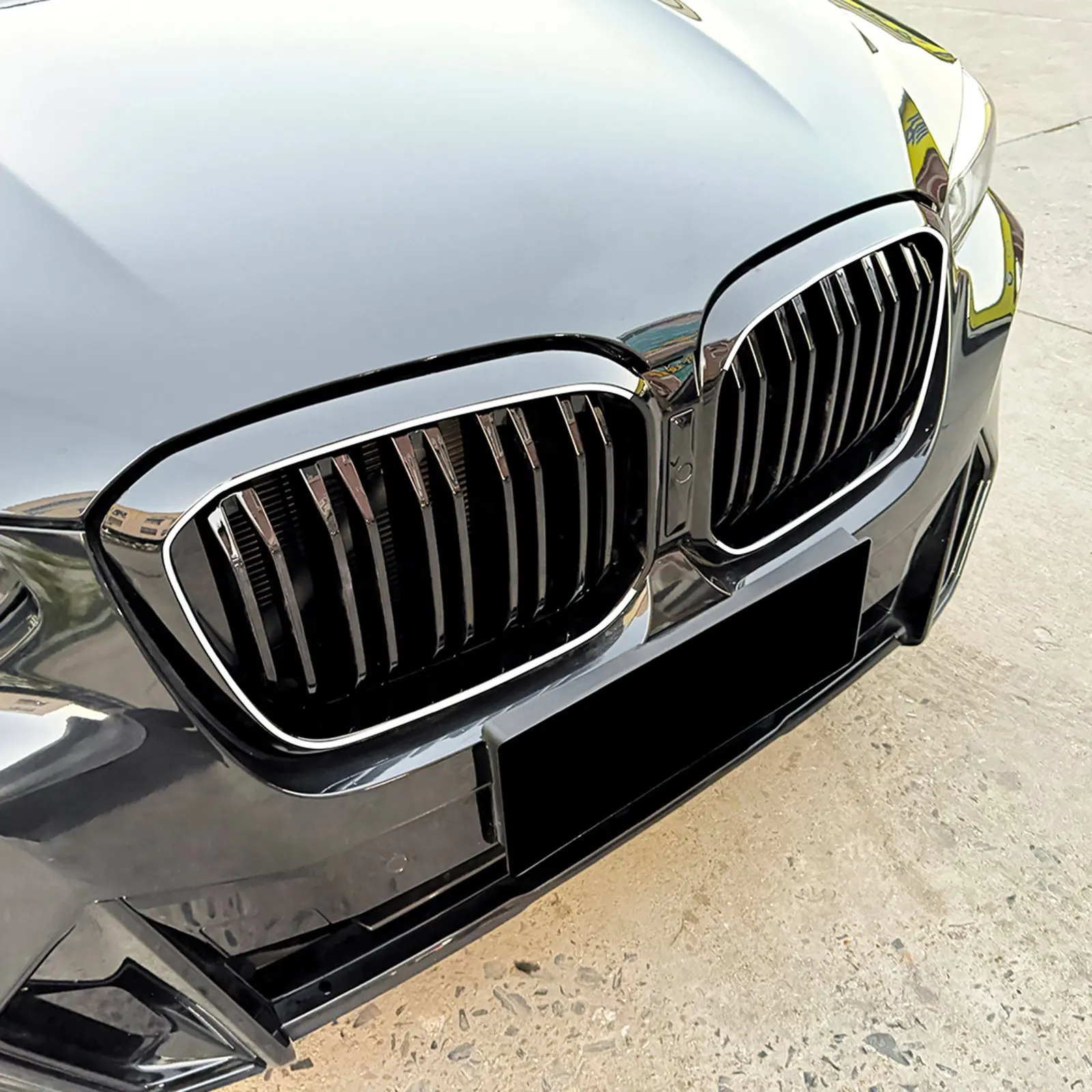Front Kidney Grille Grill Mesh Chrome Black Glow Frame Refit Auto Accessorie For BMW X3 G01 X4 G02 2022-2024
