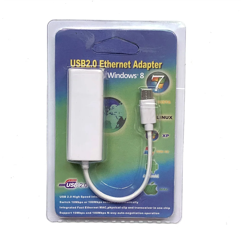Typ-C zu RJ45 Ethernet-Adapter, USB 100Mbps Netzwerkkarte für Laptop PC, Plug & Play LAN-Konverter – Detail 7