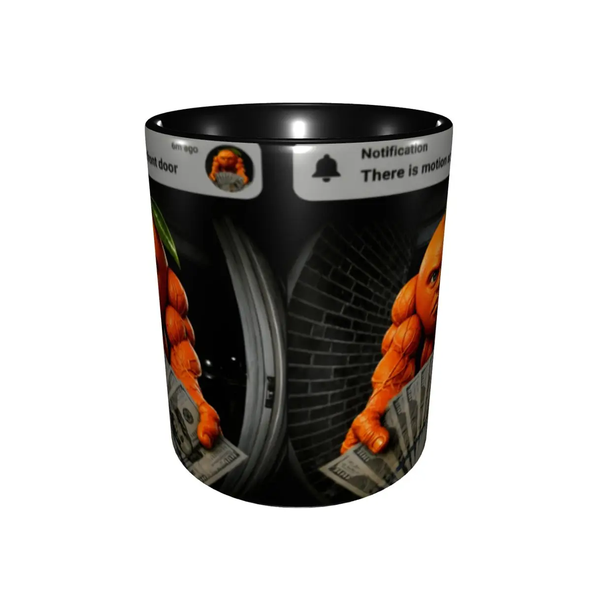 Din Dun Motion At Your Front Door Brainrot Udin Din Humor Mug Fun Coffee Cup Birthday Gifts For Friends