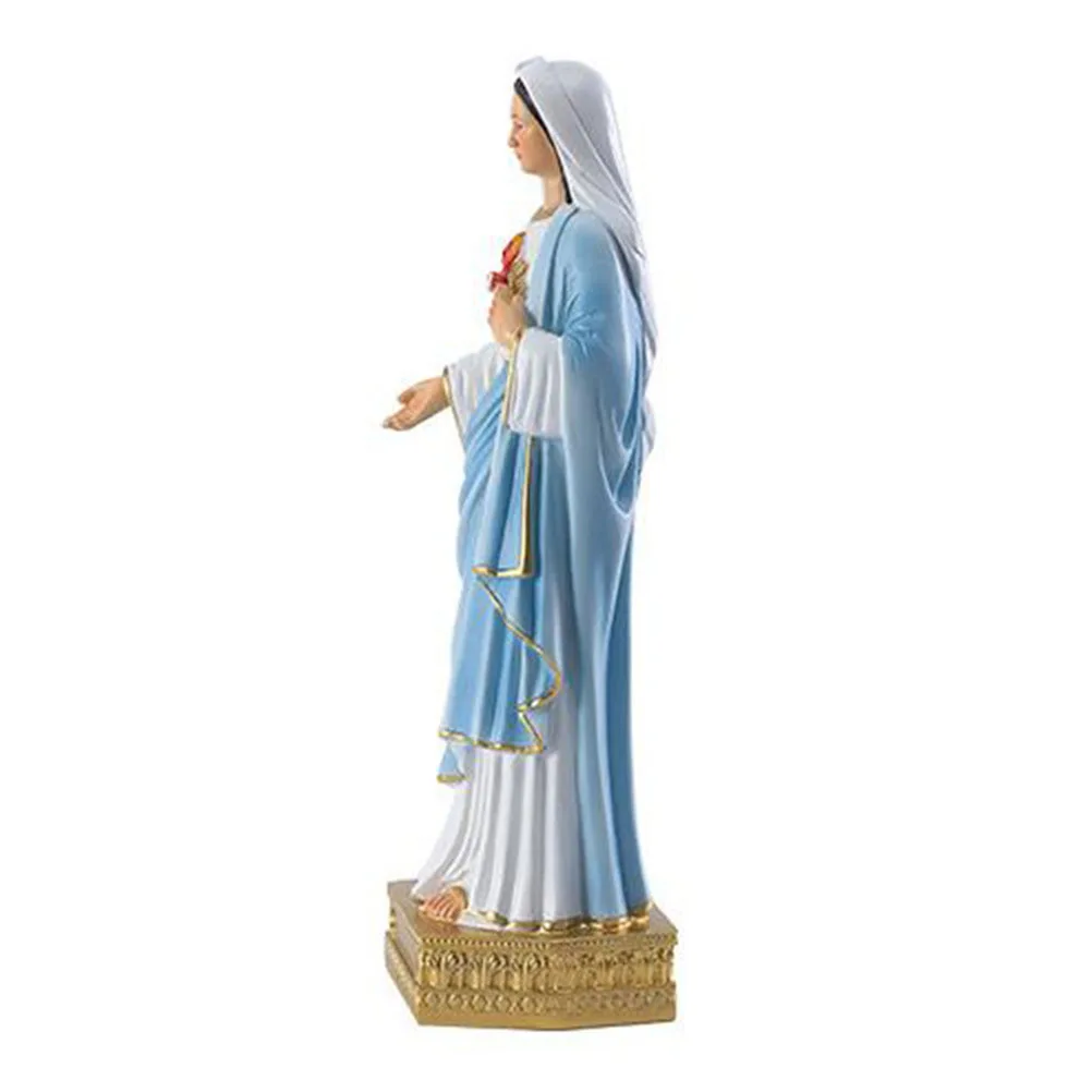

Classic Virgin Mary Resin Decoration Elegant Religious Desktop Adornment for Home Church Decorative Resin Ornament