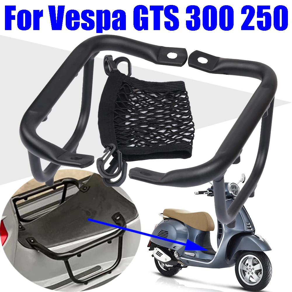 

Motorcycle Foot Pedal Luggage Rack Carrier Bracket Holder Support For Vespa GTS GTV 300 250 GTS300 GTS250 2013 -2022 Accessories