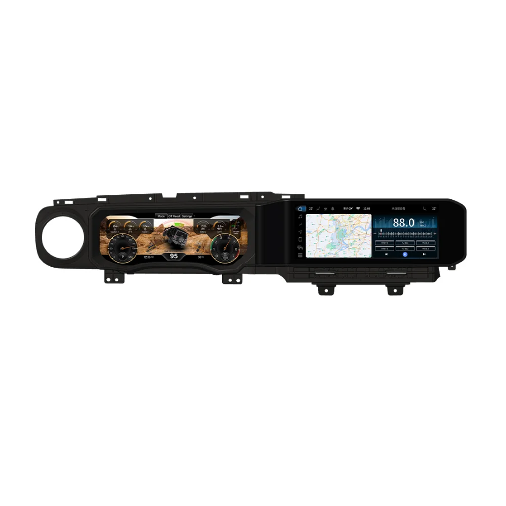 New Design for Jeep Wrangler JL 2019 2023 Console LCD Dashboard Multimedia Car Radio Radio Carplay Navigation Headunit Monitor