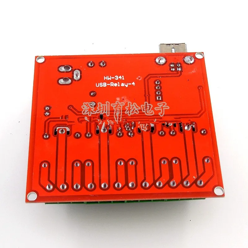 4-полосный 12 В компьютерный USB-переключатель управления без привода релейный модуль интеллектуальный контроллер ПК