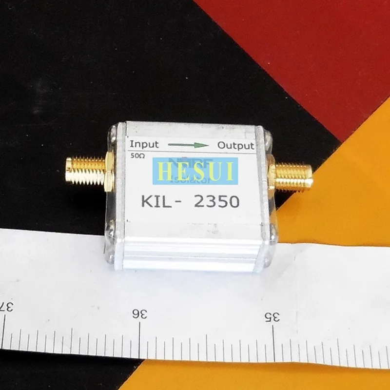 2.3GHz- 2.4GHz 10W 2350MHz isolator 2.35GHz Coaxial Microwave RF isolator module board SMA-F port  CNC Al shielding shell