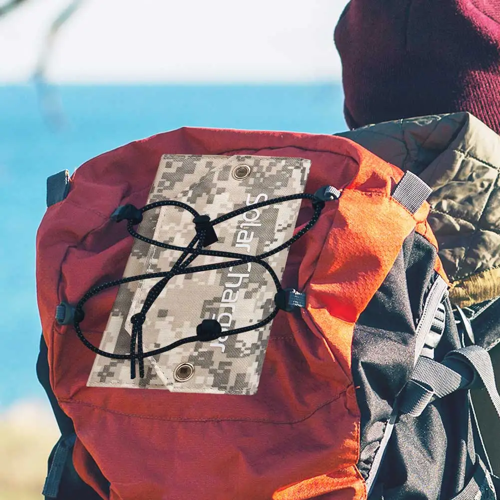 USB شاحن بطارية محمول IP67 مقاوم للماء 8 واط 5 فولت لوحة طاقة شمسية قابلة للطي لوحة طاقة شمسية قابلة للطي للتخييم في الهواء الطلق رحلة RV