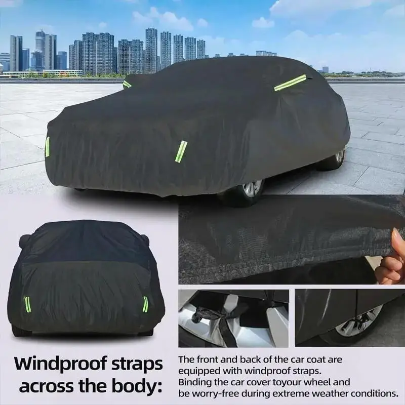 للحماية الخارجية كاملة لرينو داسيا داستر MK2 2017-2023 مقاوم للماء الغبار الخارجي غطاء الثلوج ظلة أغطية السيارات #3